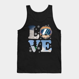 Love Sloth And Skiyng Tank Top